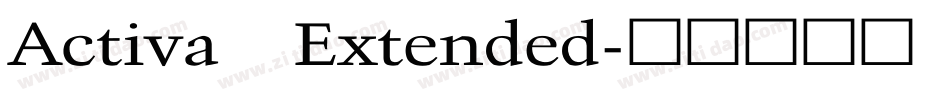 Activa Extended字体转换